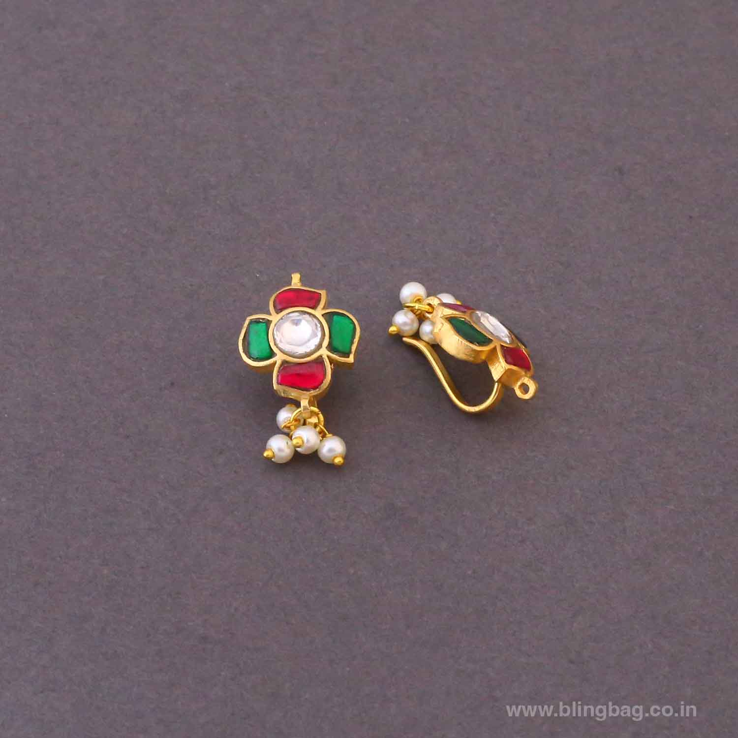 Multicolor Sananda Bugadi Earrings - Image 4
