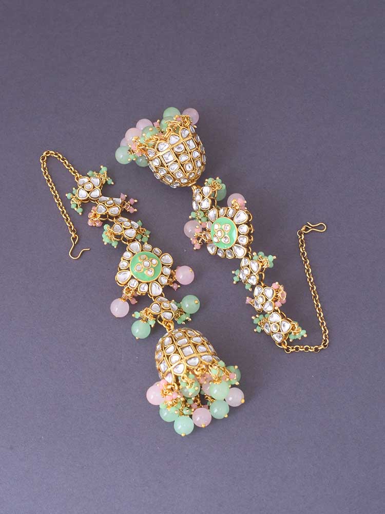 Multicolor Sanchal Jhumkis - Image 3