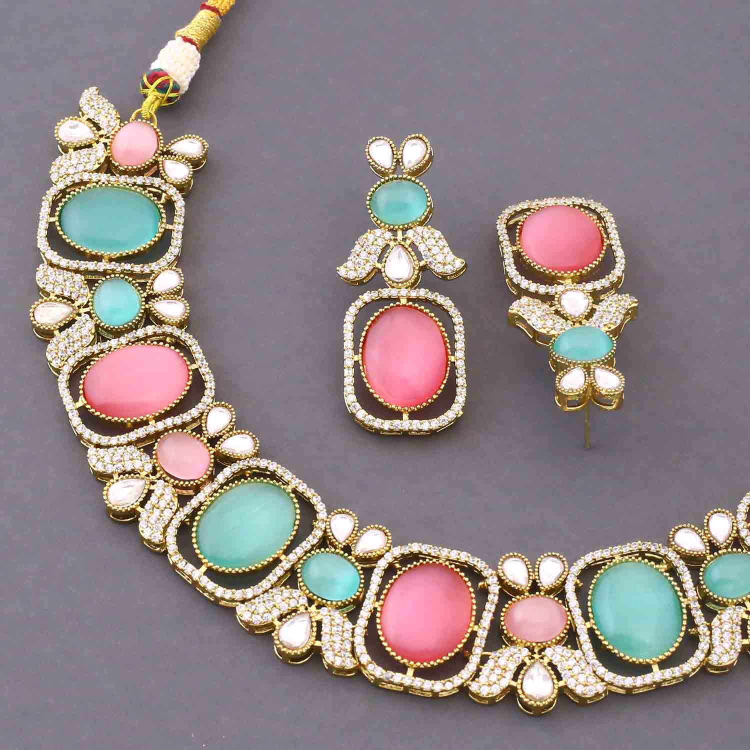 Multicolor Seloria Victorian Jewellery Set - New Arrival - Image 5