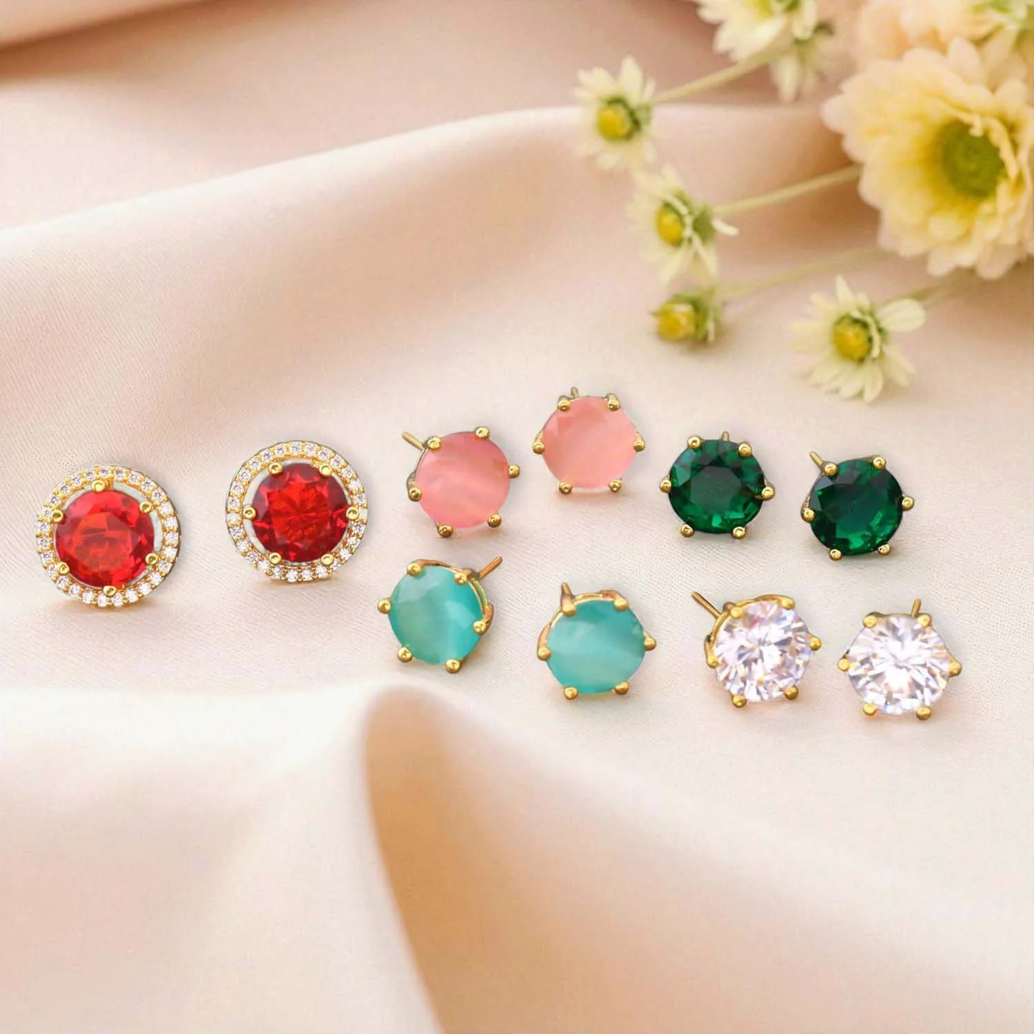 Multicolor Shiena Color Changeable Studs - Image 3
