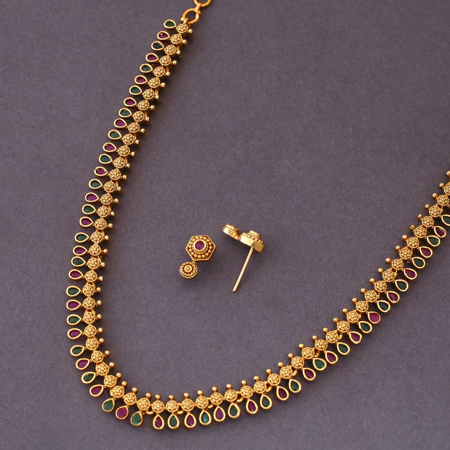 Multicolor Shizara Antique Jewellery Set- New Arrival - Image 4