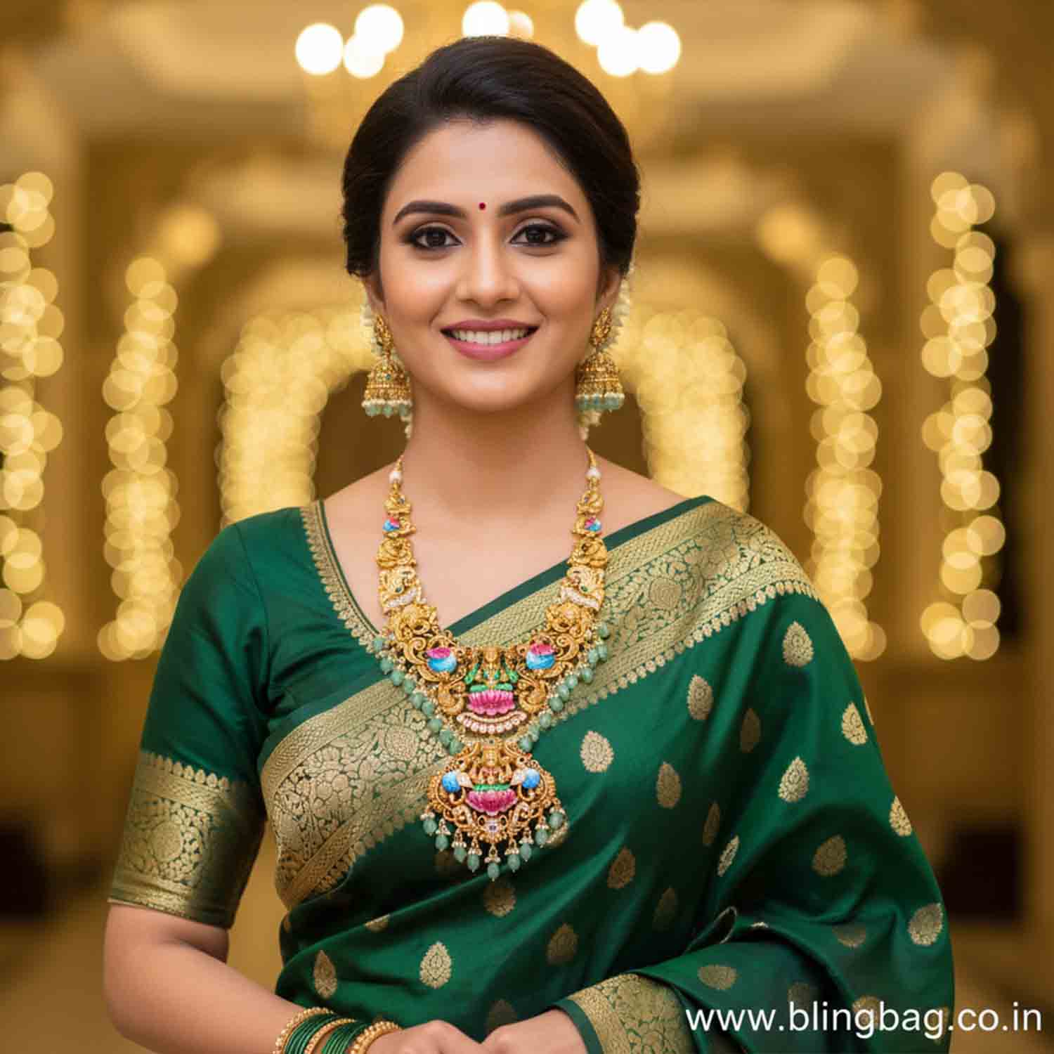 Multicolor Shreerupa Temple Jewellery Set- New Arrivals