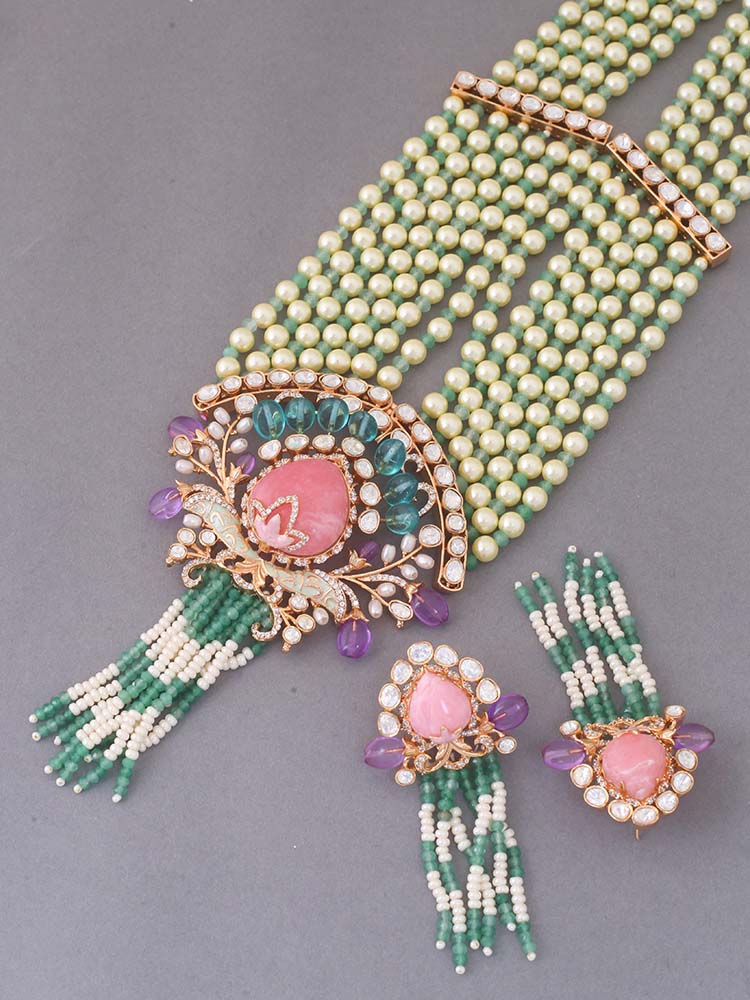 Multicolor Sofia Jewellery Set - Image 4