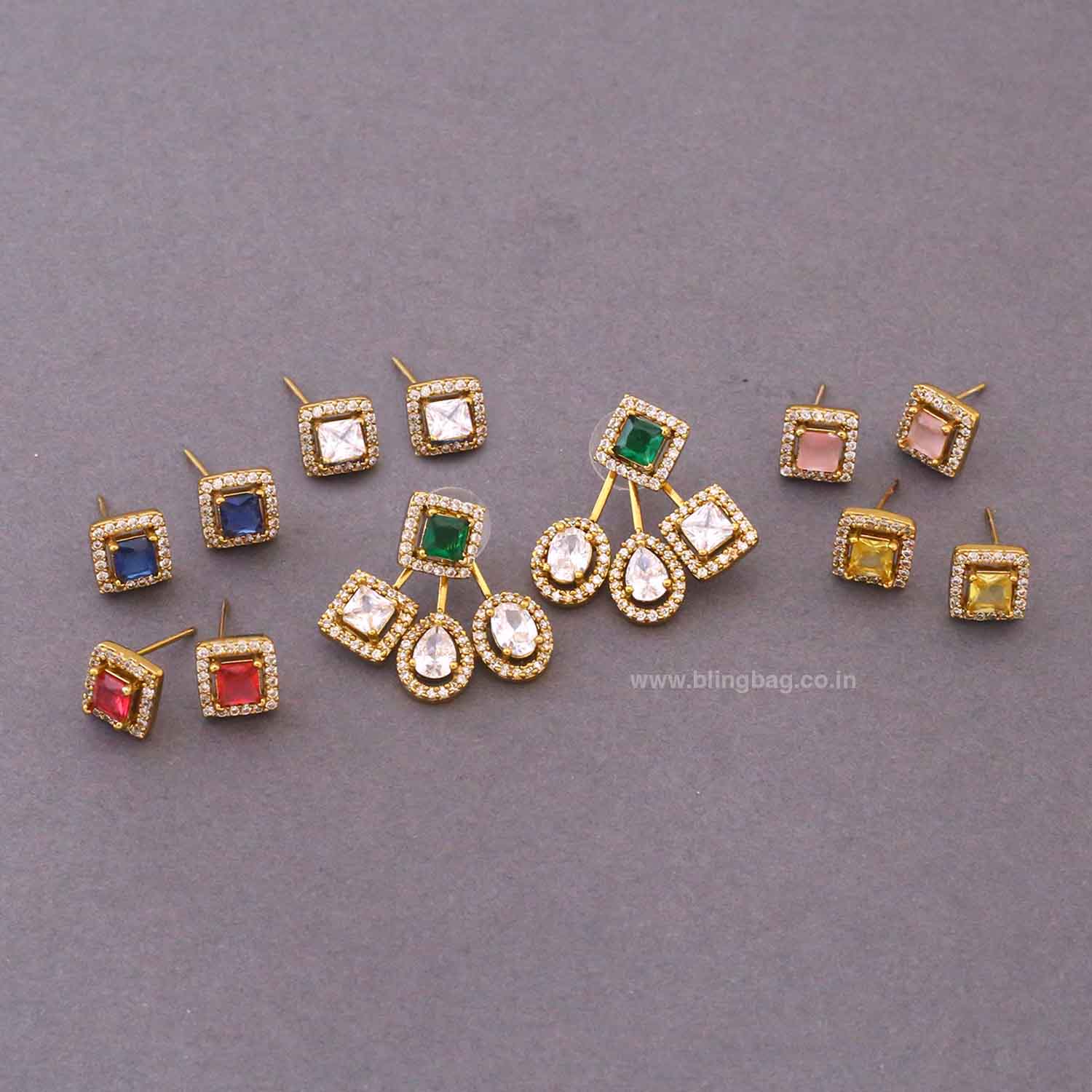 Multicolor Steena Color Changeable Studs - Image 2