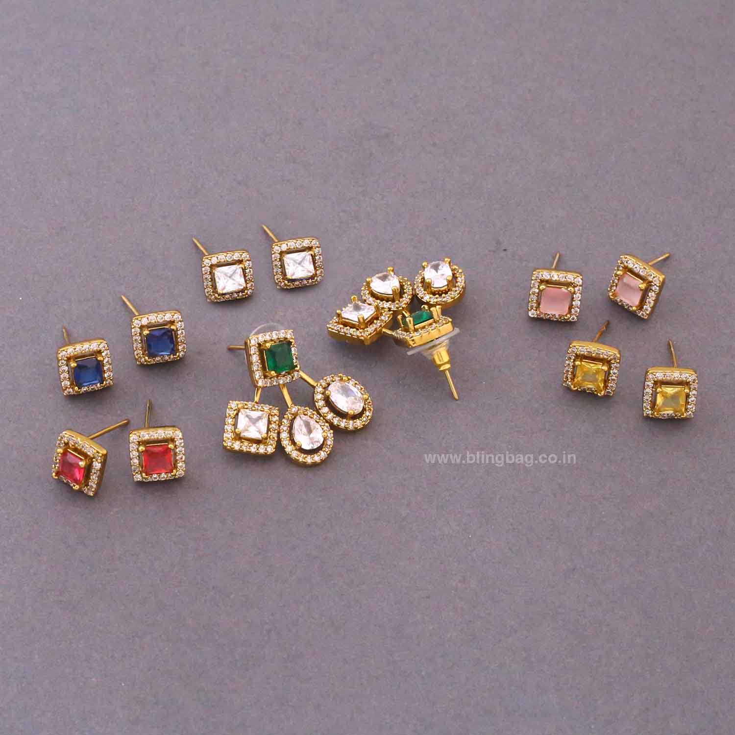 Multicolor Steena Color Changeable Studs - Image 3