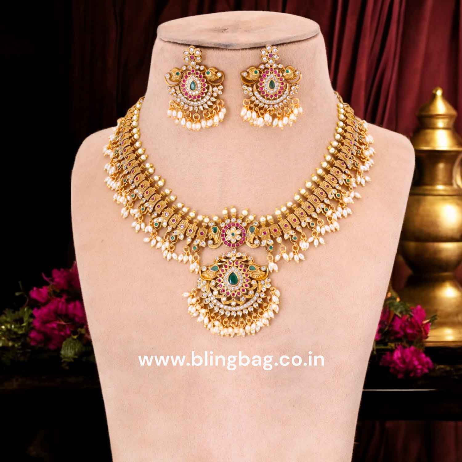 Multicolor Sursundari Antique Jewellery Set New Arrival - Image 2