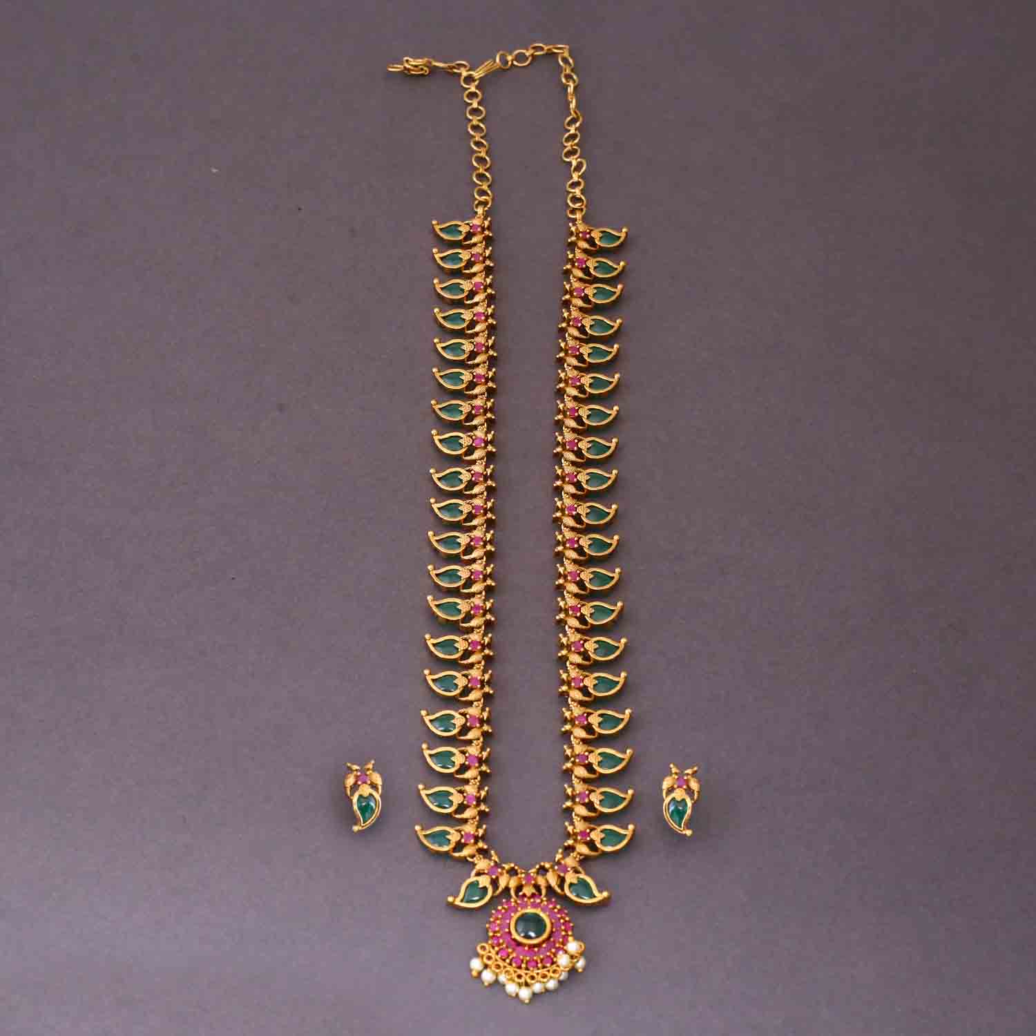 Multicolor Tanaya Antique Jewellery Set - New Arrival - Image 3