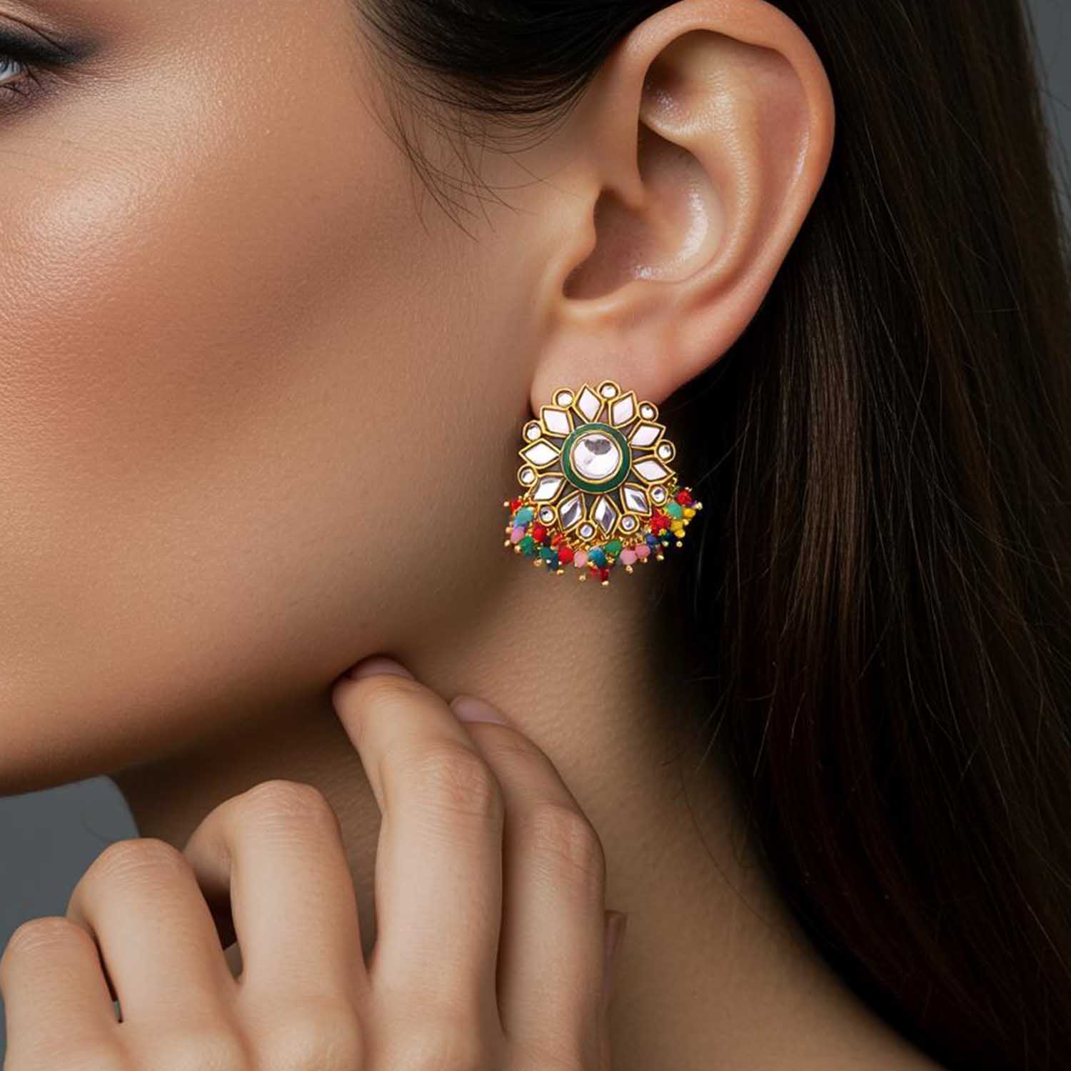 Multicolor Ushina Studs - Image 2