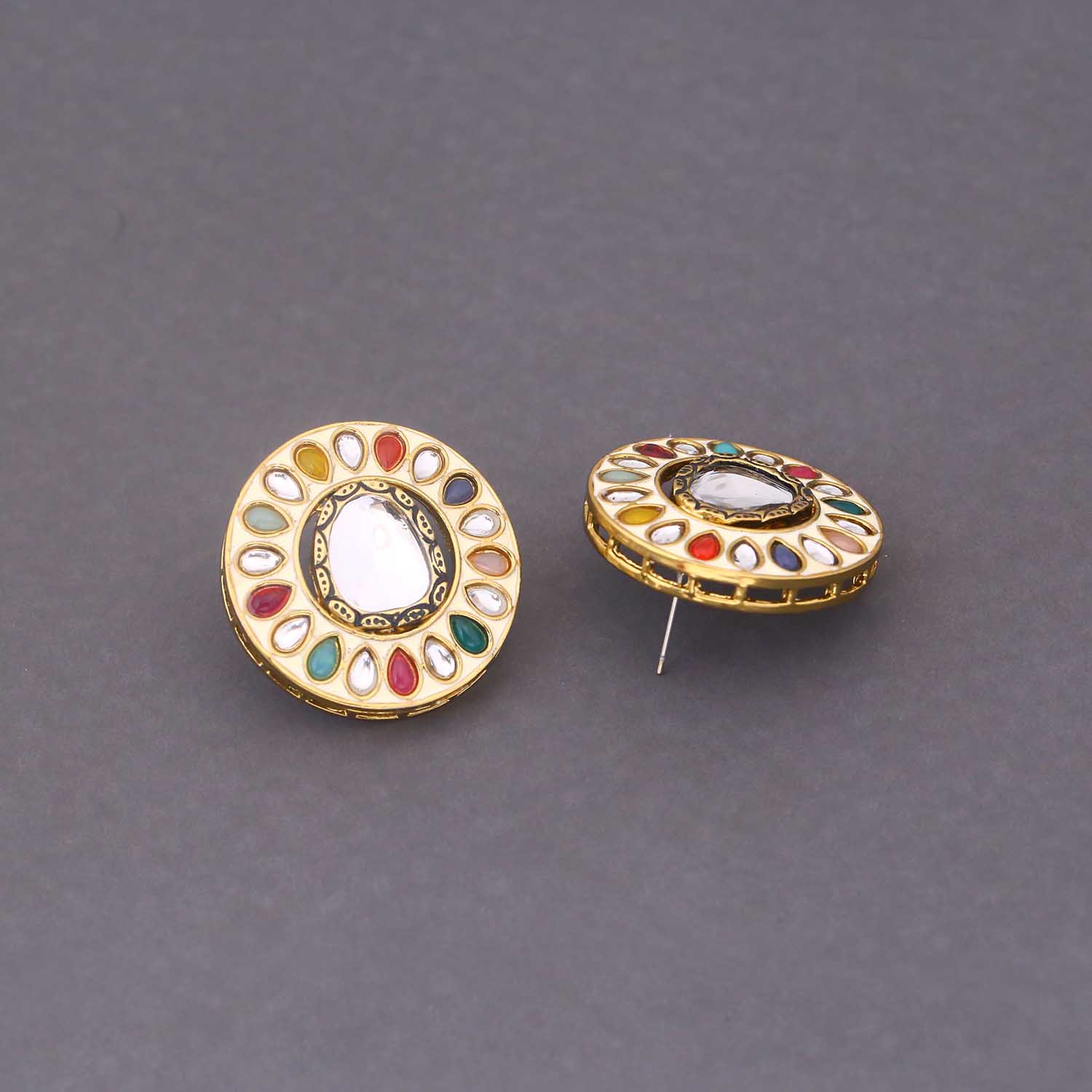 Multicolor Ushiya Studs - Image 3