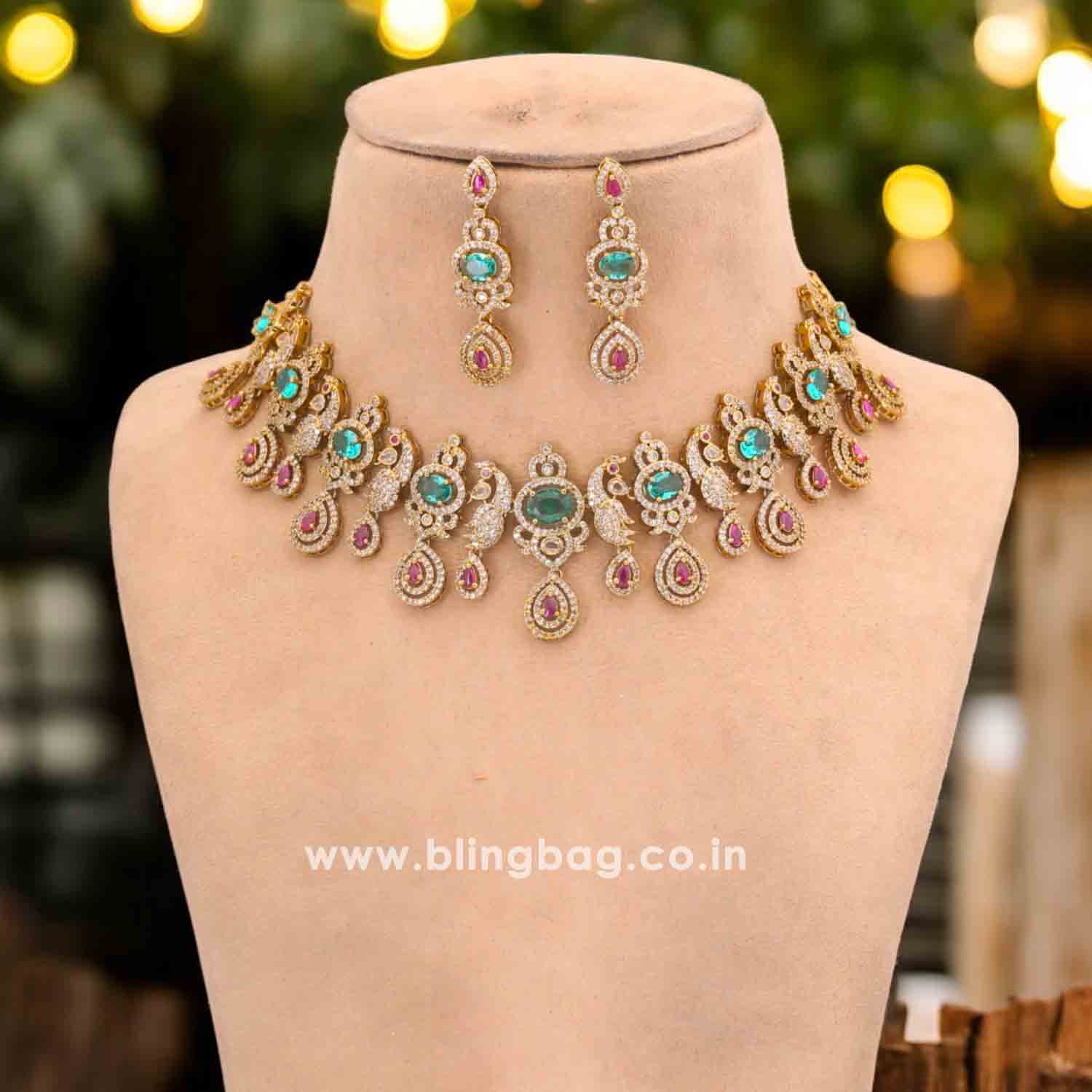 Multicolor Verany Victorian Jewellery Set - New Arrival - Image 2