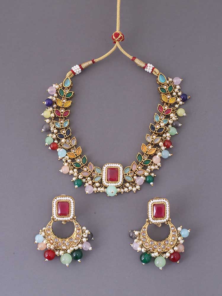 Multicolor Sonali Jewellery Set - Image 3