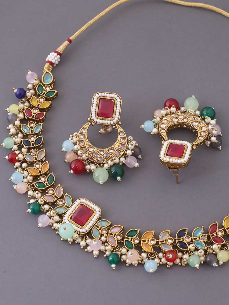 Multicolor Sonali Jewellery Set - Image 4