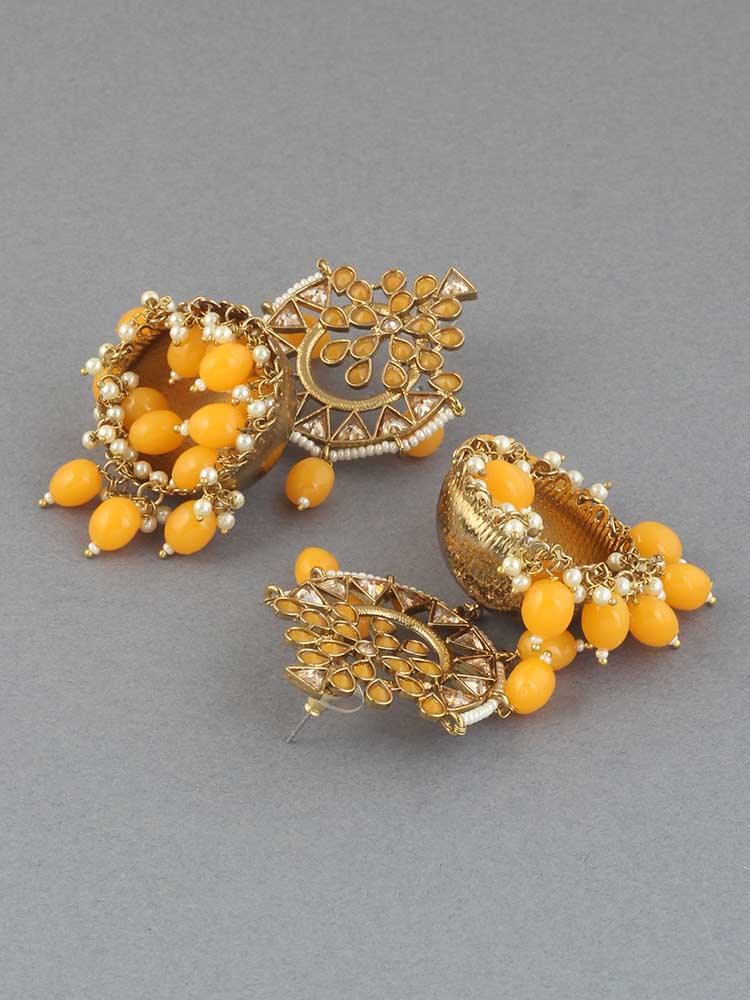 Mustard Tez Jhumkis - EOSS - Image 3
