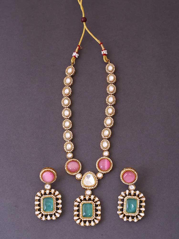Muticolor Daeshim Victorian Jewellery Set - New Arrival - Image 3