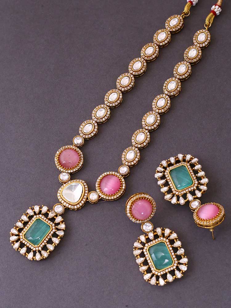 Muticolor Daeshim Victorian Jewellery Set - New Arrival - Image 4