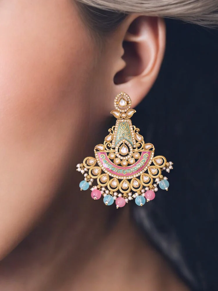Multicolor Dhanshree Chandbalis - Image 2