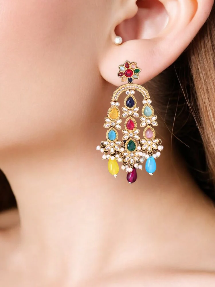 Multicolor Geet Danglers - Image 2