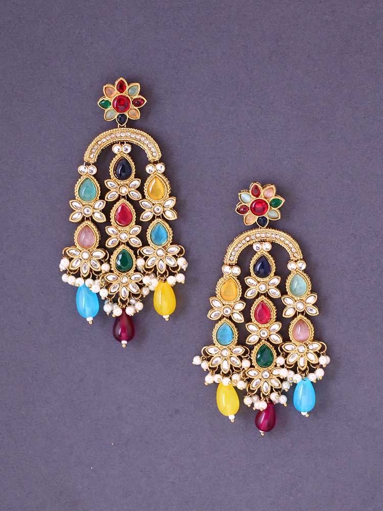 Multicolor Geet Danglers - Image 3