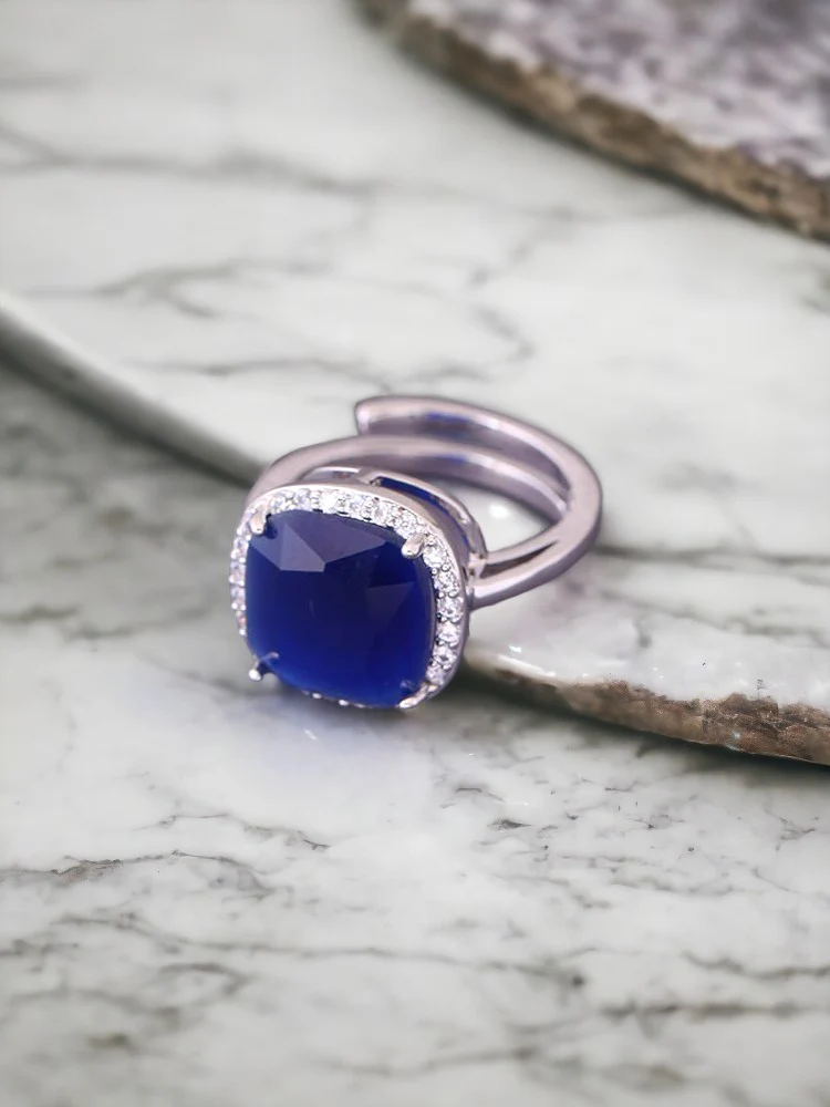 Navy Aggeliki Adjustable Ring