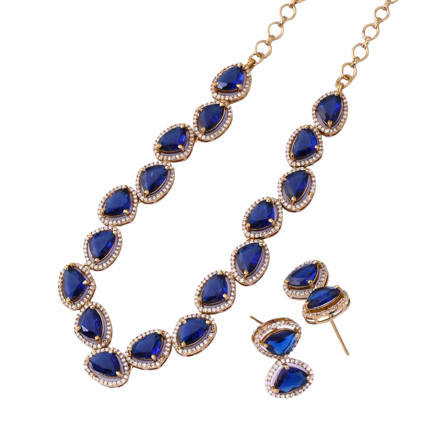 Navy Friederike Victorian Jewellery Set - New Arrival - Image 4