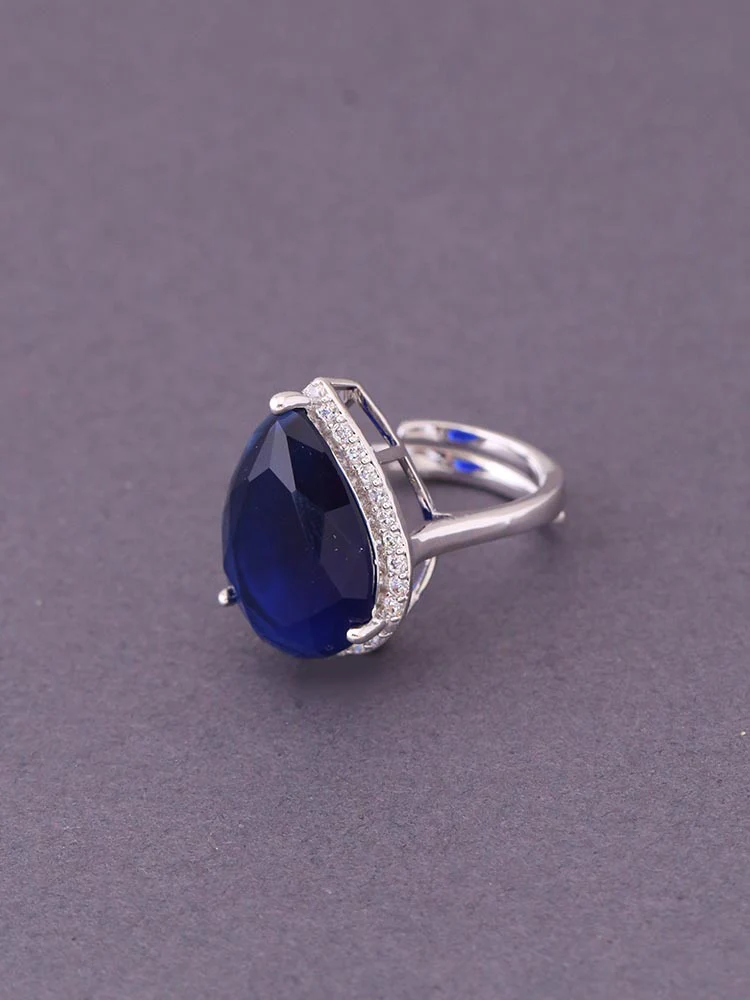 Navy Ioanna Adjustable Ring - Image 2