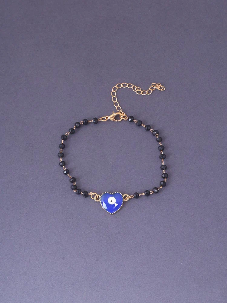 Navy Jin Eye Evil Adjustable Bracelet - Image 2
