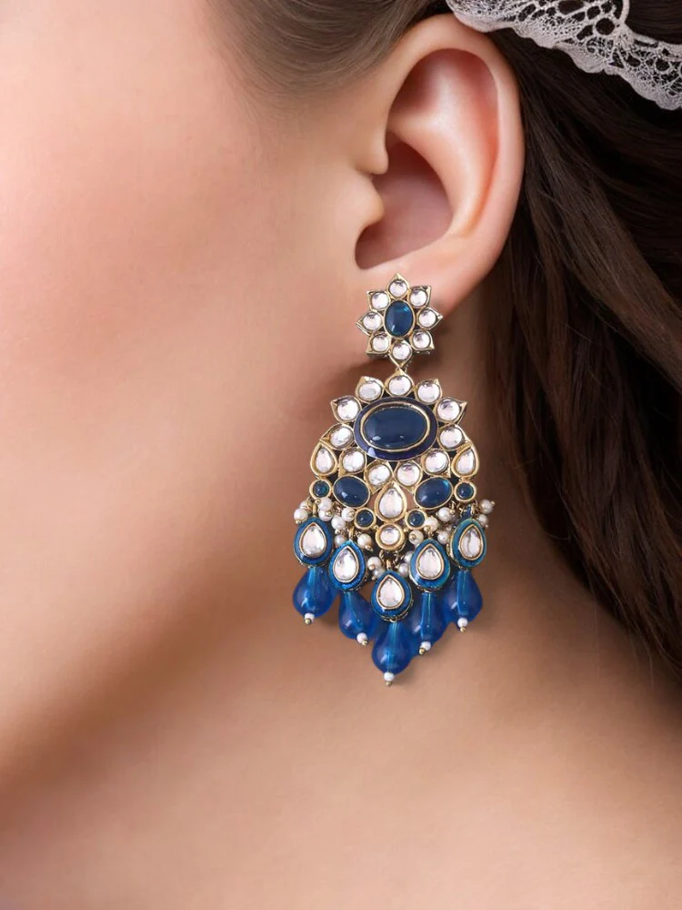 Navy Kyra Danglers - Image 2