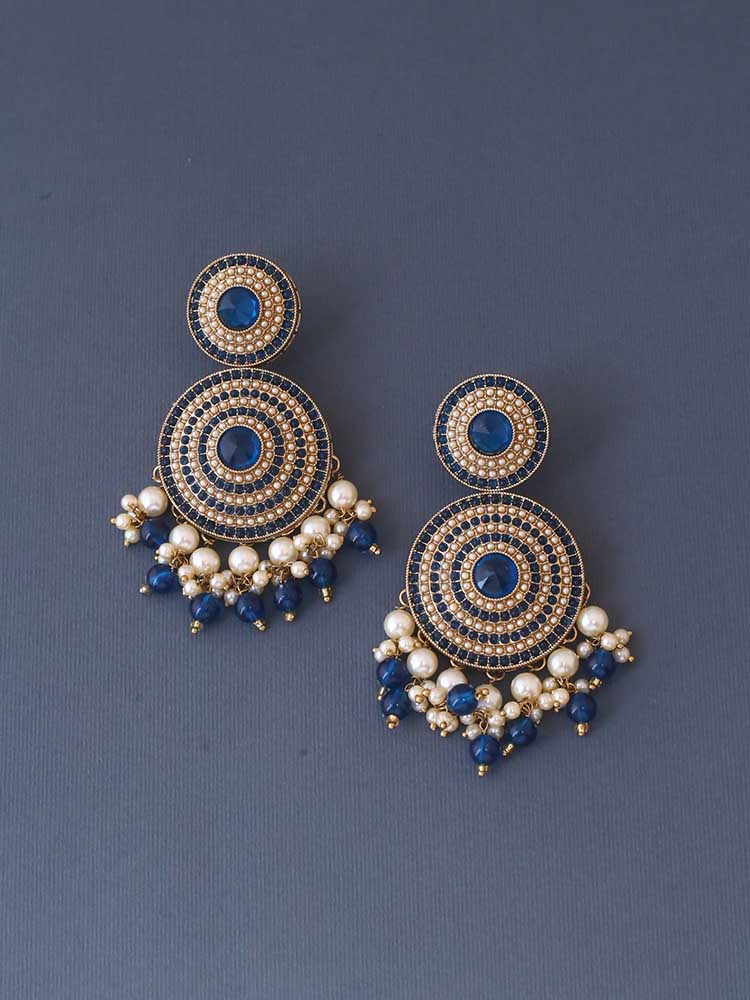 Navy Samruddhi Danglers - Image 3