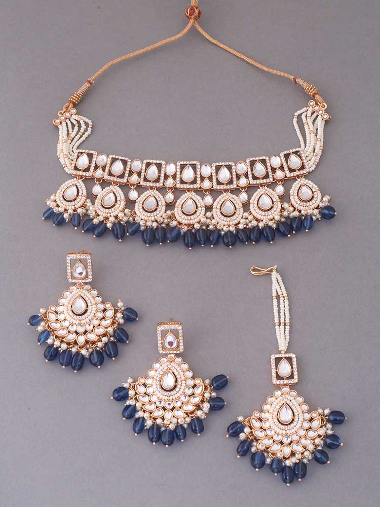 Navy Taani Jewellery Set - Image 4