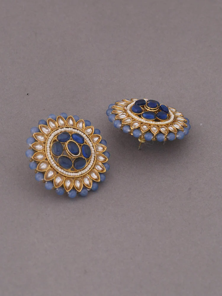 Navy Utika Ethnic Studs - Image 3