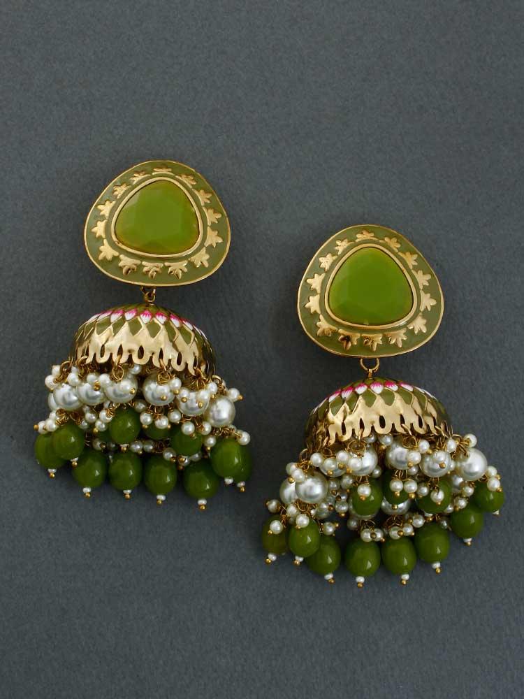 Olive Chetaki Jhumkis - Image 3