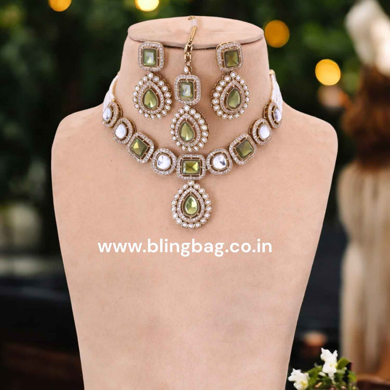 Olive Gisele Victorian Jewellery Set-New Arrival - Image 2