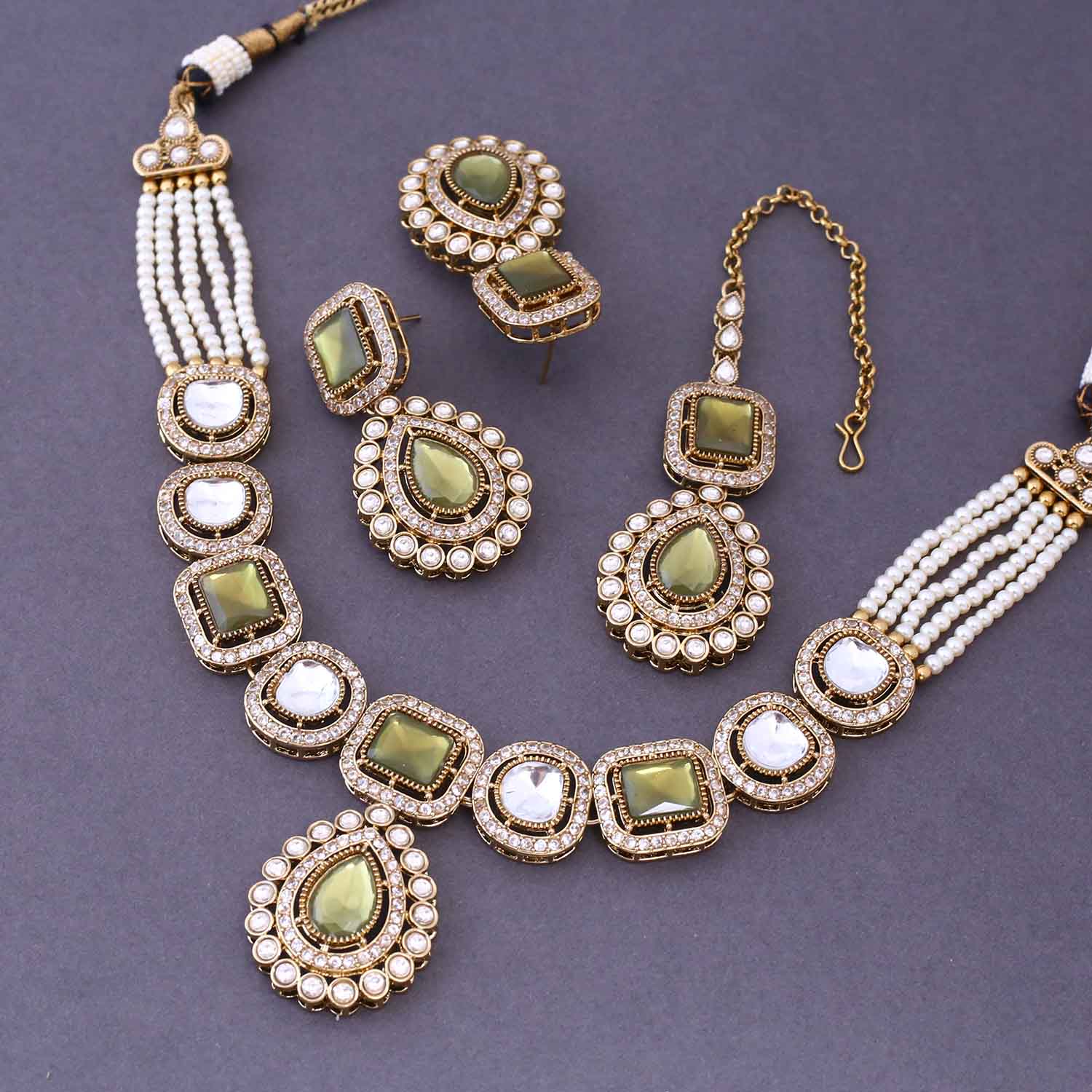 Olive Gisele Victorian Jewellery Set-New Arrival - Image 4