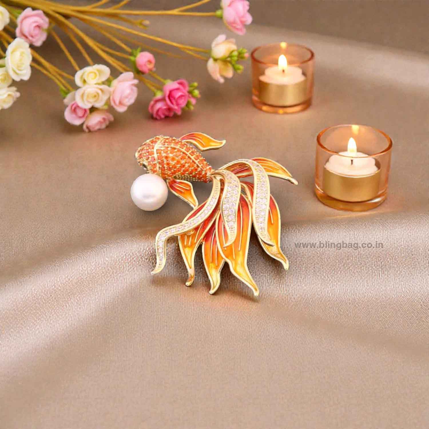 Orange Tide Goldeen Brooch - Image 2