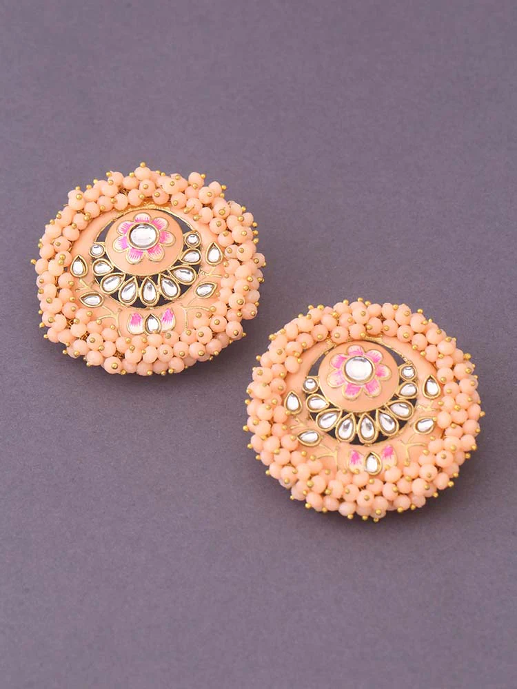 Peach Anju Studs - EOSS - Image 3