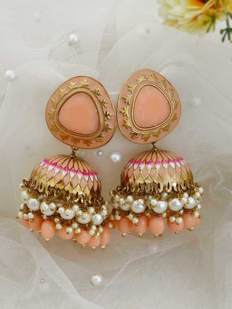 Peach Chetaki Jhumkis - EOSS