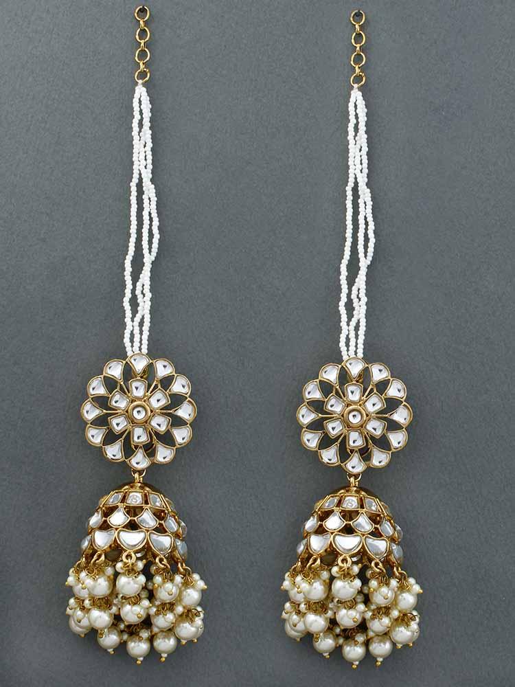 Ivory Malka Sahara Jhumkis - Image 5