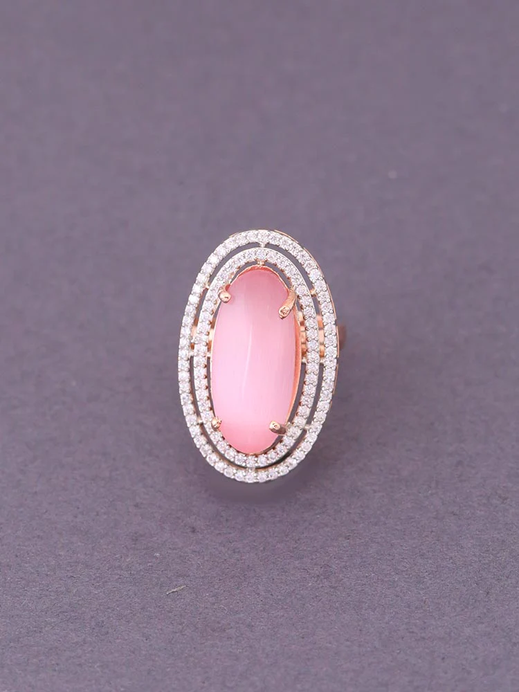 Blush Dahlia Adjustable Ring - Image 2