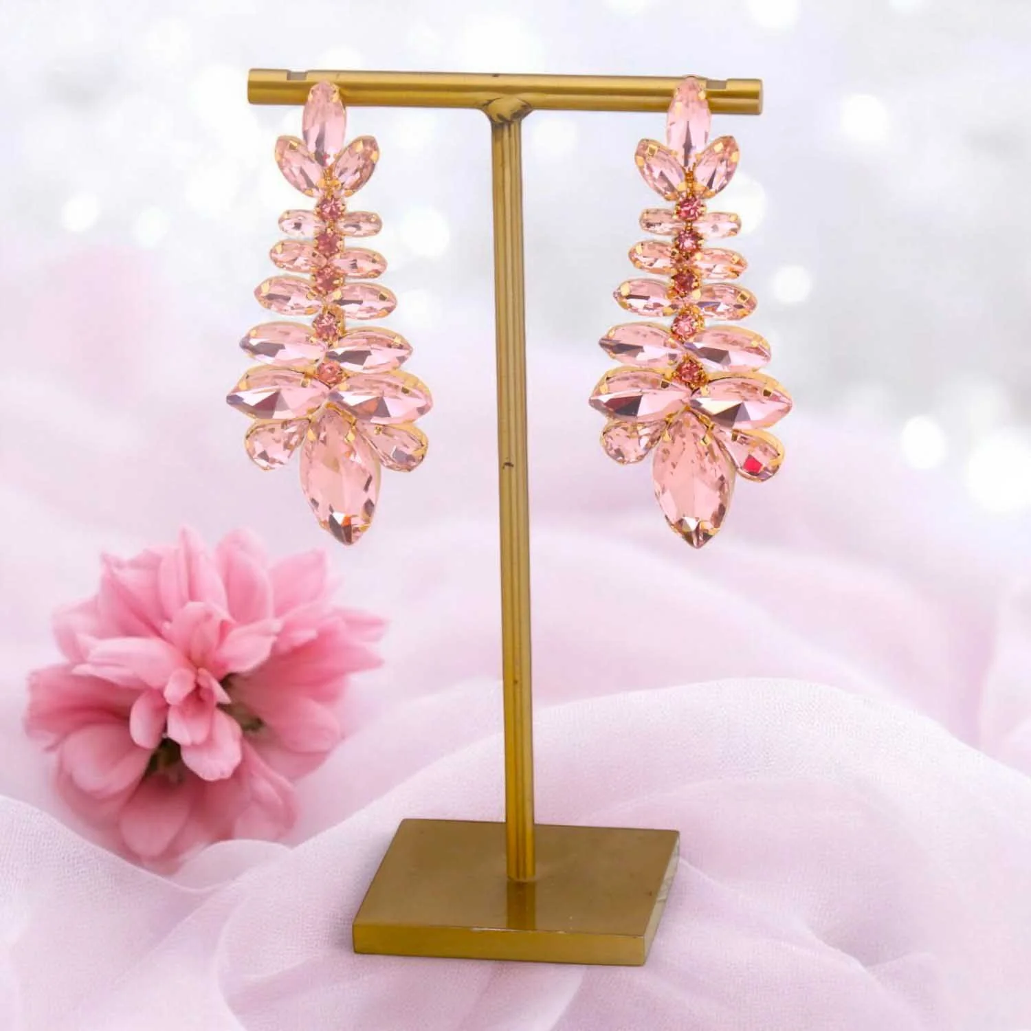 Pink Greti Danglers
