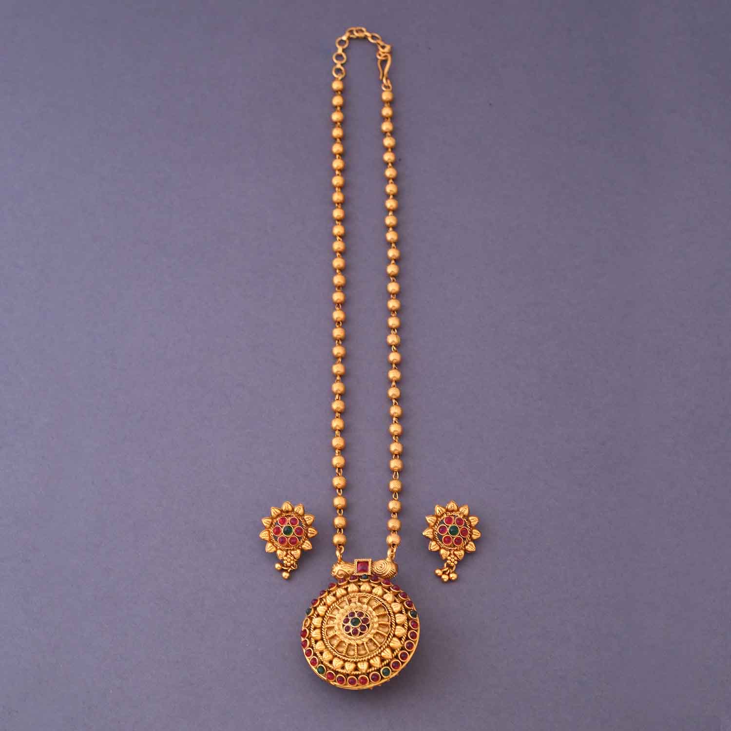 Prakashini Reversible Temple Jewellery Set- New Arrival - Image 4