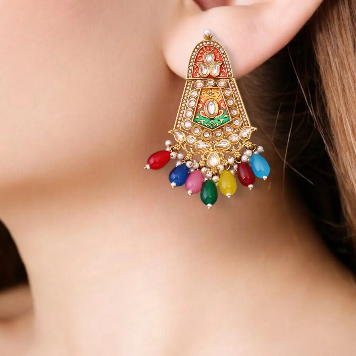 Prismatic Aasavari Danglers - Image 2