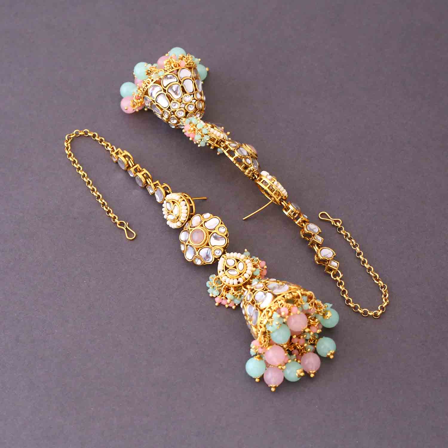 Prismatic Aruha Sahara Jhumkis - Image 3
