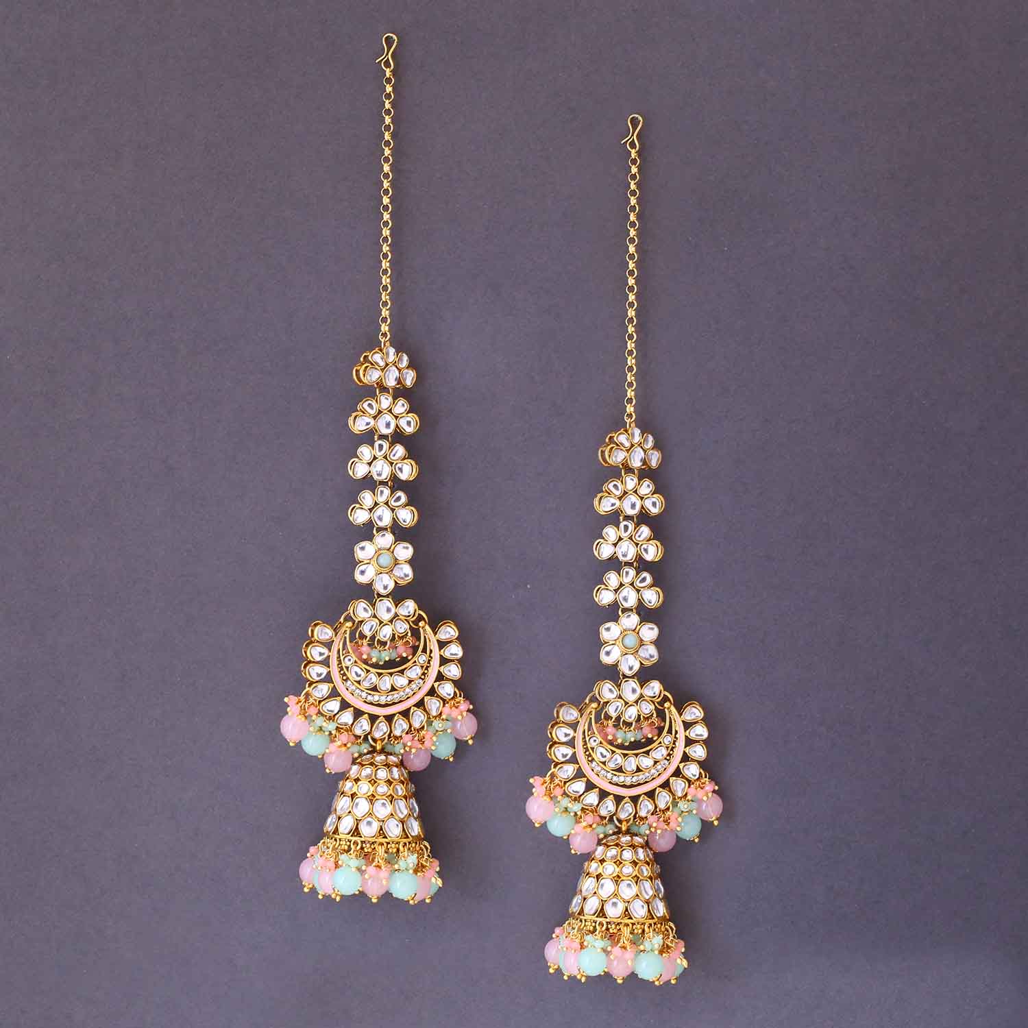 Prismatic Karanja Sahara Jhumkis - Image 2