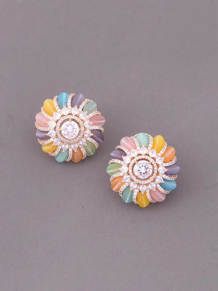 Prismatic Lesley Zirconia Studs - Image 2