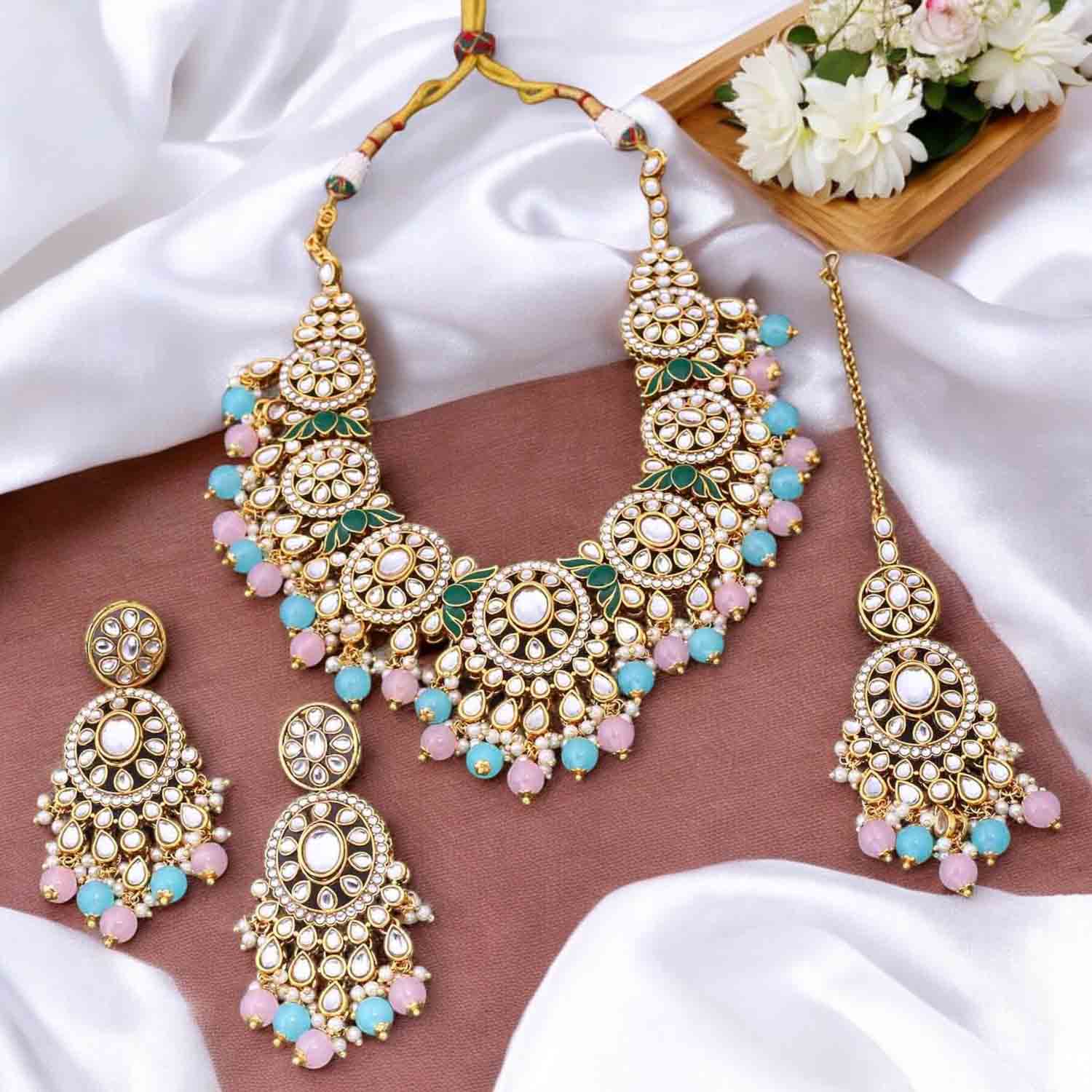 Prismatic Shazia Kundan Jewellery Set