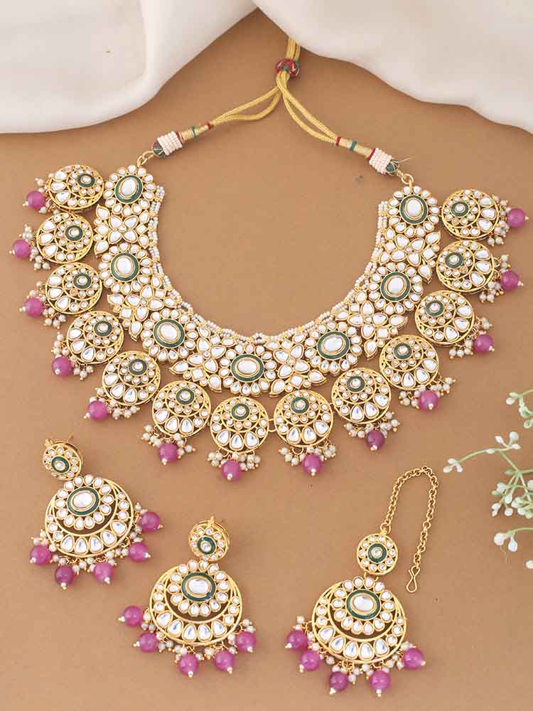 Purple Aarti Jewellery Set - Image 2