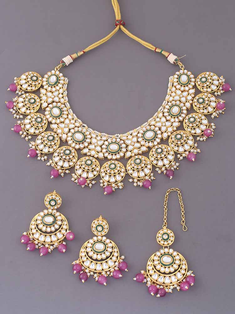 Purple Aarti Jewellery Set - Image 3