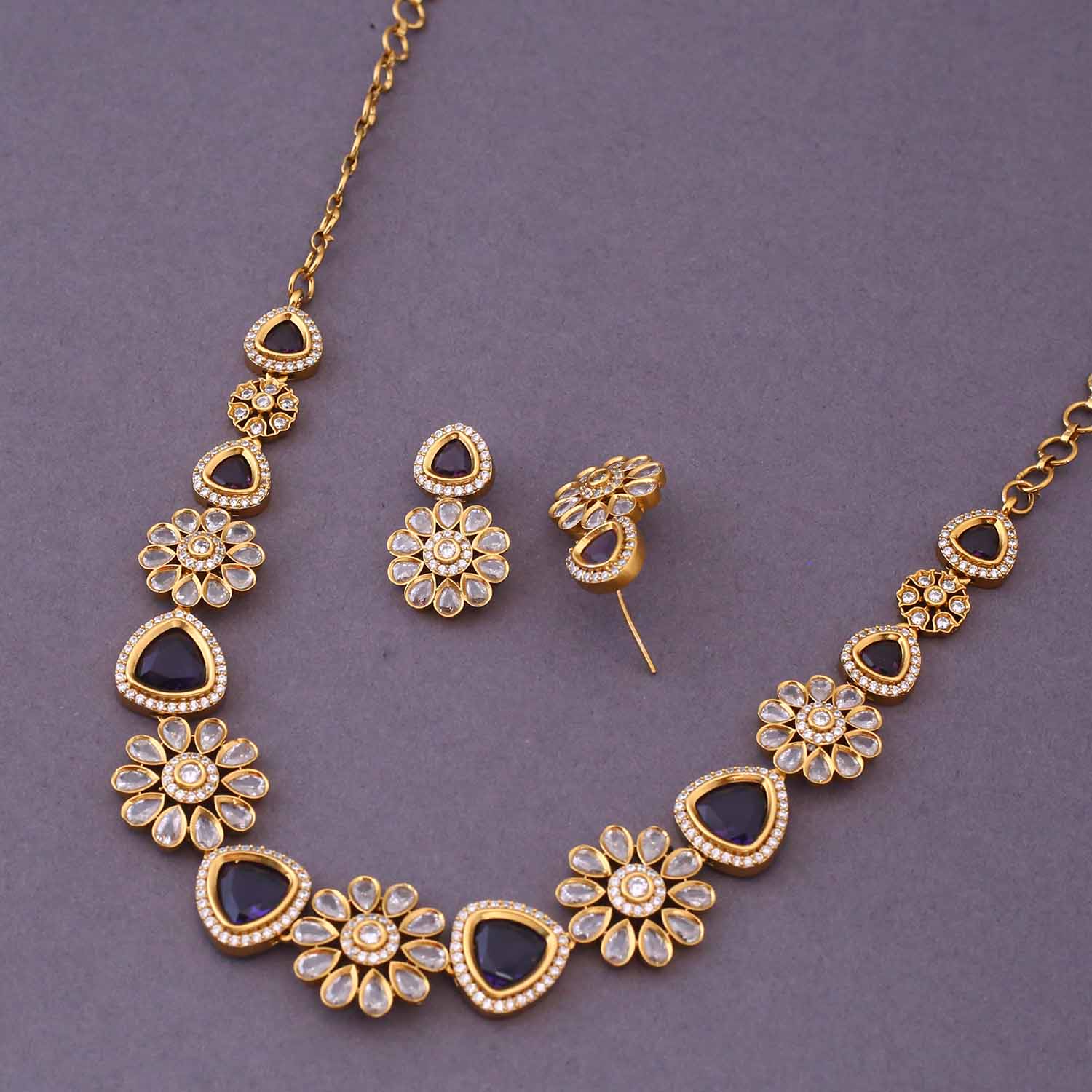Purple Antje Victorian Jewellery Set- New Arrival - Image 4