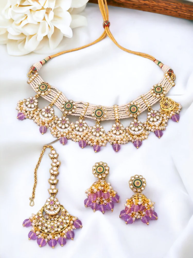 Purple Arnam Jewellery Set - Image 2