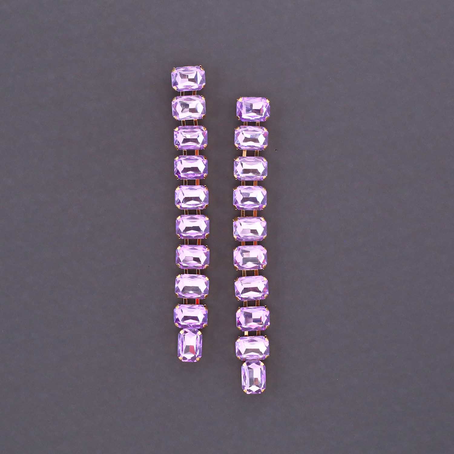 Purple Calico Danglers - Image 2